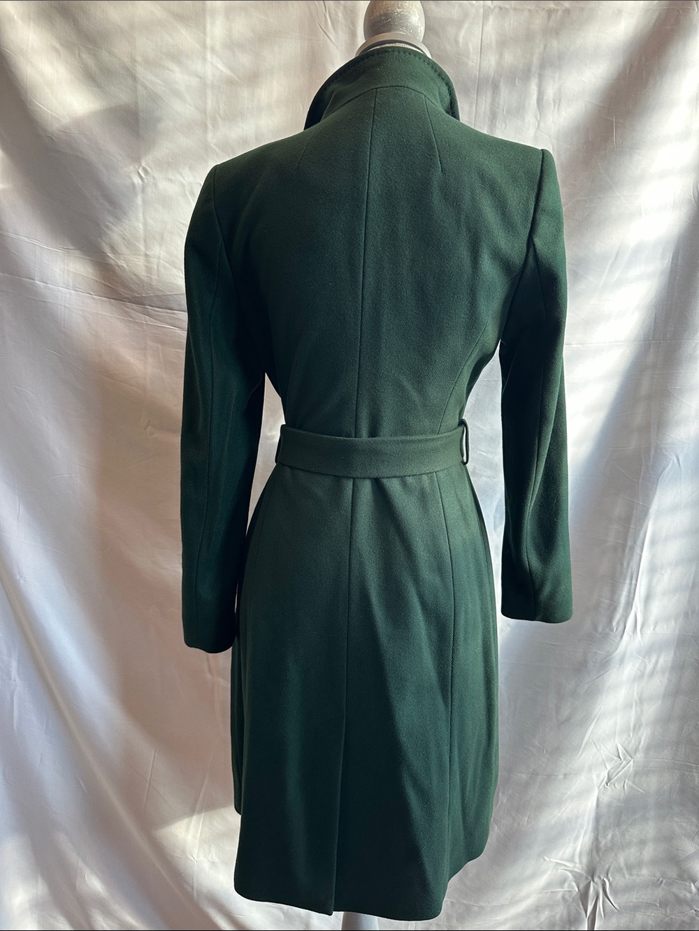 Ted Baker Womens Rose Belted Midi Wool Long Sleeve Coat, Green - Picture 2 of 16